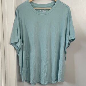 Terra & Sky Women’s Aqua Short Sleeve Tee size 3X